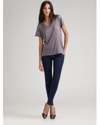 7 For All Mankind | Black Gwenevere Skinny Jeans | Lyst