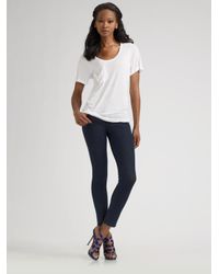 7 For All Mankind | Blue Petite Lexie Gwenevere Jeans | Lyst