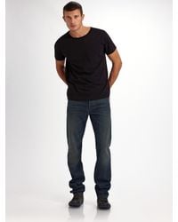 7 For All Mankind | Blue Brea Tar Straight-leg Jeans for Men | Lyst