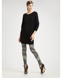 Alexander McQueen | Green Skeleton Print Leggings | Lyst