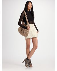 Alexander Wang | White Saddie Constructed Mini Skirt | Lyst