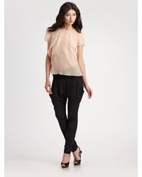 By Malene Birger | Black Knit Draped Pants | Lyst