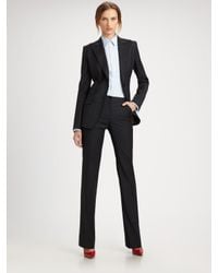 Dolce & Gabbana | Blue Wool Pinstripe Pants | Lyst