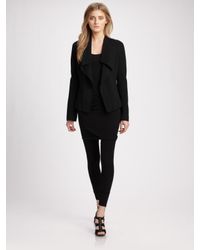 Donna Karan | Black Refined Matte Jersey Leggings | Lyst