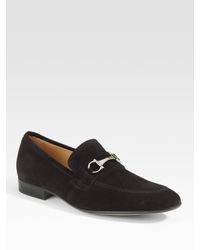 Ferragamo | Black Dorsino Moccasins for Men | Lyst