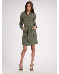 Marc By Marc Jacobs | Green Patton Silk Trenchcoat | Lyst