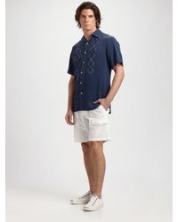Nat Nast | Blue Magnet Silk Sportshirt for Men | Lyst