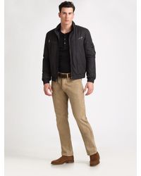 Ralph Lauren Black Label | Black Loft Tech Bomber Jacket for Men | Lyst