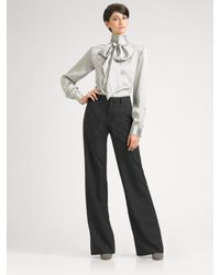 Ralph Lauren Black Label | Gray Pinstripe Pants | Lyst