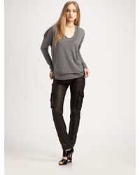 Robert Rodriguez | Black Leather Cargo Pants | Lyst
