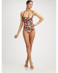Rosa Cha | Multicolor Patchwork One-piece Swimsuit | Lyst