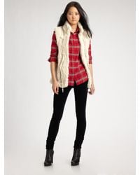 Twisted Heart | Red Faux Fur-trimmed Vest | Lyst
