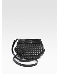 Burberry | Black Studded Leather Crossbody Bag | Lyst