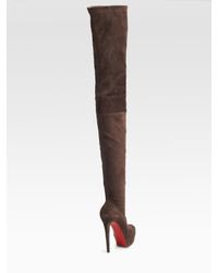 christian louboutin gazolina suede over the knee boots ...