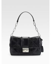 Dior | Black New Lock Small Flap Bag | Lyst