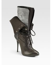 Giuseppe Zanotti | Black Lace-up Ankle Boots | Lyst