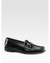 Gucci | Black Patent-leather Loafers | Lyst