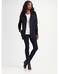 James Perse | Black Surplus Wrap Jacket | Lyst
