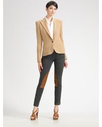 Ralph Lauren Black Label | Natural Cashmere-blend Knit Jacket | Lyst