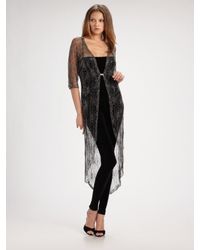 Ralph Lauren Blue Label | Black Vintage Beaded Duster | Lyst