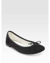 repetto suede ballet flats