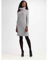 Theory | Metallic Kristee Sweater Dress | Lyst