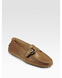 Tod's | Brown Heaven Fibbia Drivers | Lyst