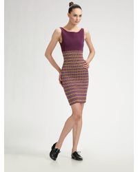 Z Spoke by Zac Posen | Purple Boatneck Knit Dress | Lyst
