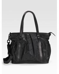 Burberry | Black Tonal Check Diaper Bag | Lyst