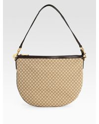 Gucci | Natural Half Moon Diamante Shoulder Bag | Lyst