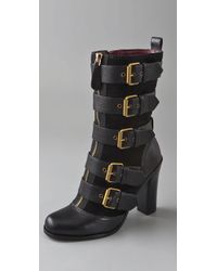 Marc By Marc Jacobs | Black Quilted Leather Boots | Lyst