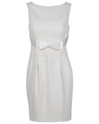 Notte by Marchesa | White Lace-detail Sleeveless Dress | Lyst