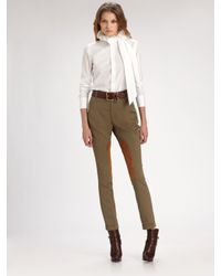 Ralph Lauren Blue Label | White Ruffled Blouse | Lyst