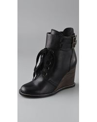 chloe wedge boots
