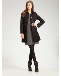 Tory Burch | Black Trench Coat | Lyst