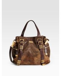 Michael Kors | Brown Darrington Distressed Calfskin Large Tote | Lyst