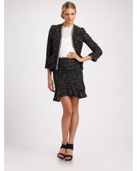 Nanette Lepore | Black Wizard Tweed Jacket | Lyst