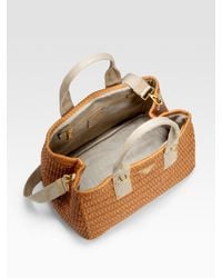 prada straw tote