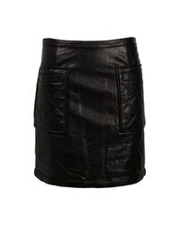 3.1 Phillip Lim | Black Quilted Pocket Leather Skirt | Lyst
