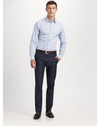 Theory | Blue Sylvain Water Mill Sportshirt for Men | Lyst