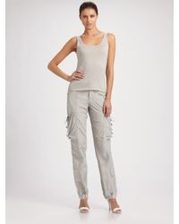Ralph Lauren Black Label | White Cashmere/silk Tank Top | Lyst