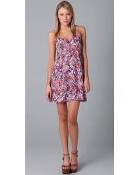 Parker | Pink Baby Doll Bustier Dress | Lyst