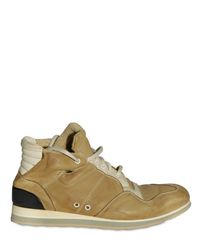 Alberto Fasciani | Brown Deerskin Ankle Sneakers | Lyst