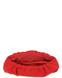 Casadei | Pink Suede Clutch | Lyst