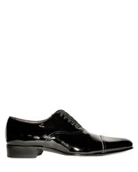 Max Verre | Black Patent Calfskin Derby Lace-up Shoes for Men | Lyst