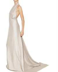 Rick Owens | White Long Faille Dress | Lyst