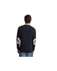 mens burberry shoulder patch tee