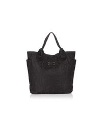 Marc By Marc Jacobs Pretty Nylon Large Tate Tote in Black & White
