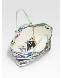 Emilio Pucci | Multicolor Printed Beach Tote | Lyst