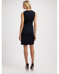 MILLY | Blue Maxine Beaded Dress | Lyst